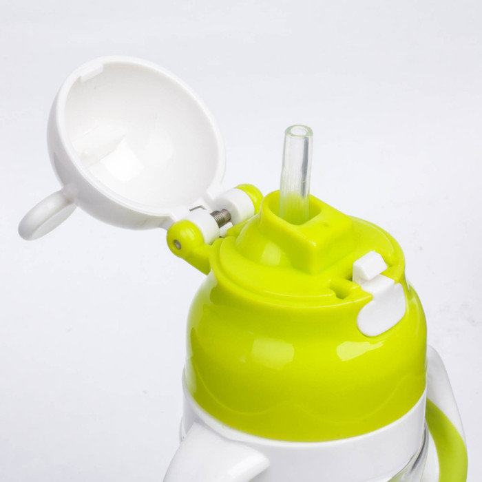 Поильник детский с трубочкой, 220 мл, от 9 мес., цвета МИКС