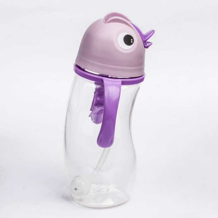 Поильник детский с трубочкой, 250 мл, от 9 мес., цвета МИКС