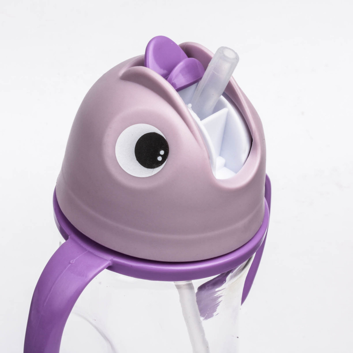 Поильник детский с трубочкой, 250 мл, от 9 мес., цвета МИКС