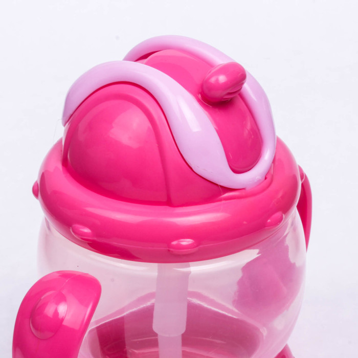 Поильник детский с трубочкой, 240 мл, от 9 мес., цвета МИКС