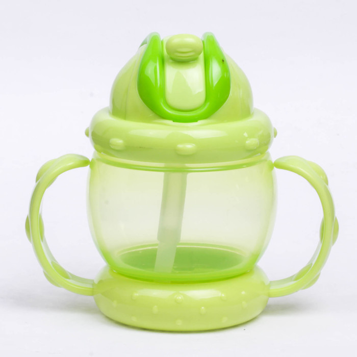 Поильник детский с трубочкой, 240 мл, от 9 мес., цвета МИКС