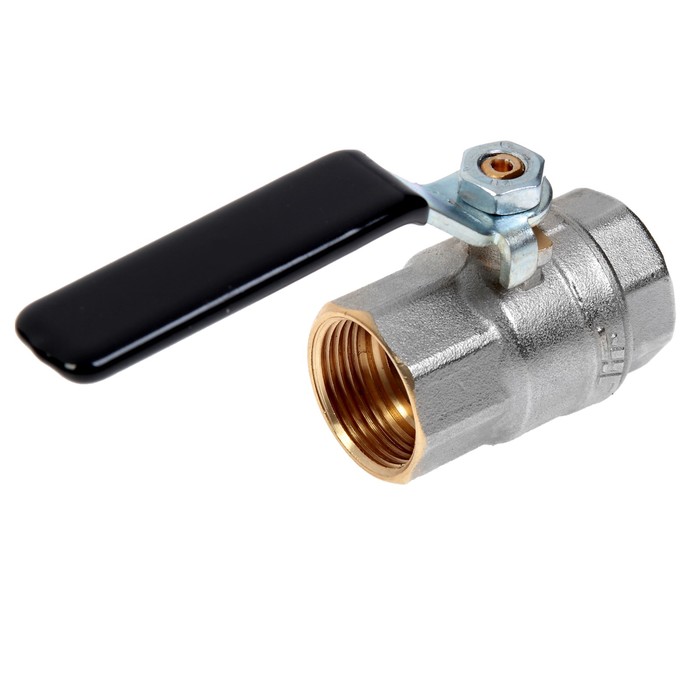 Кран шаровой  JIF, внутренняя/внутренняя резьба 3/4", ручка, никелированный