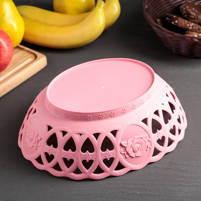 Ваза для хлеба и фруктов 26х21 см "Изобилие", цвета МИКС