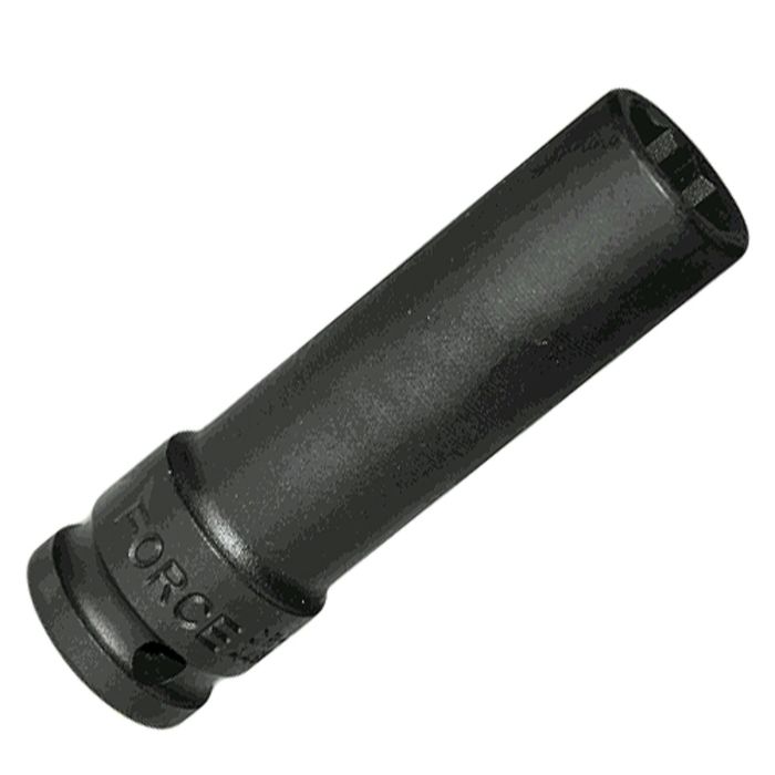 Головка торцевая FORCE F-4488512, 12мм, 1/2", 12-гранная, ударная, глубокая, L85мм