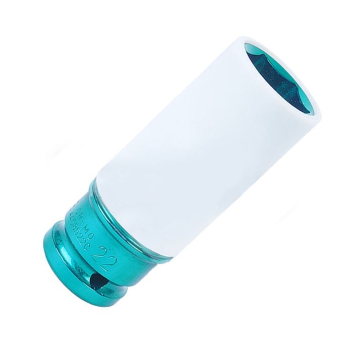 Головка торцевая FORCE F-4458522, 22мм, 1/2", 6-гранная, ударная, тефлоновая втулка, L85мм