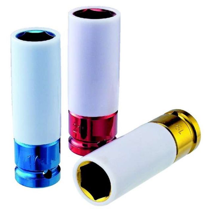 Головка торцевая FORCE F-4458523, 23мм, 1/2", 6-гранная, ударная, тефлоновая втулка, L85мм