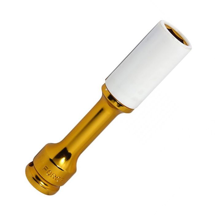 Головка торцевая FORCE F-4458524, 24мм, 1/2", 6-гранная, ударная, тефлоновая втулка, L85мм