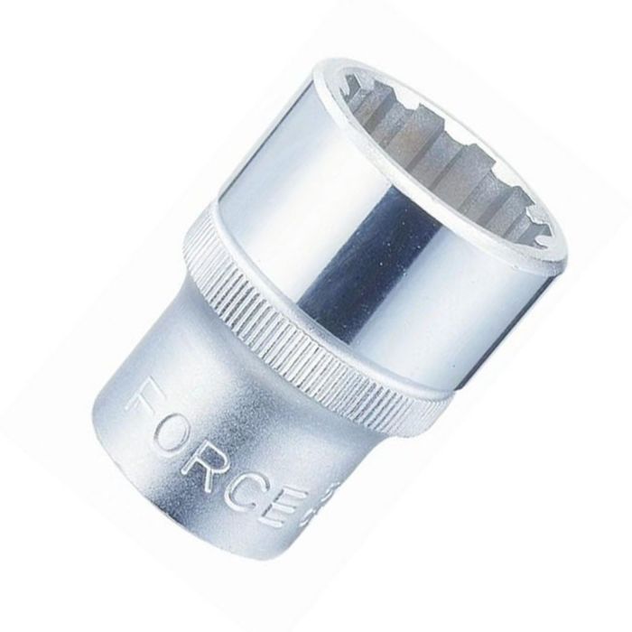 Головка торцевая FORCE F-54Q30, 30мм, 1/2", сплайн, L45мм