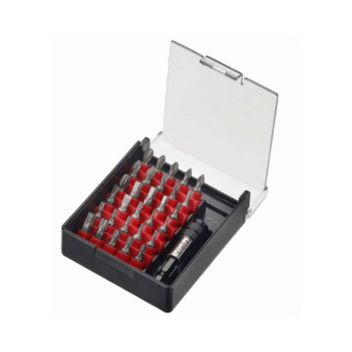 Набор вставок FORCE F-2313, 1/4" 6-гранных, TORX, PH, PZ, шлицевых 31 предмета в кейсе