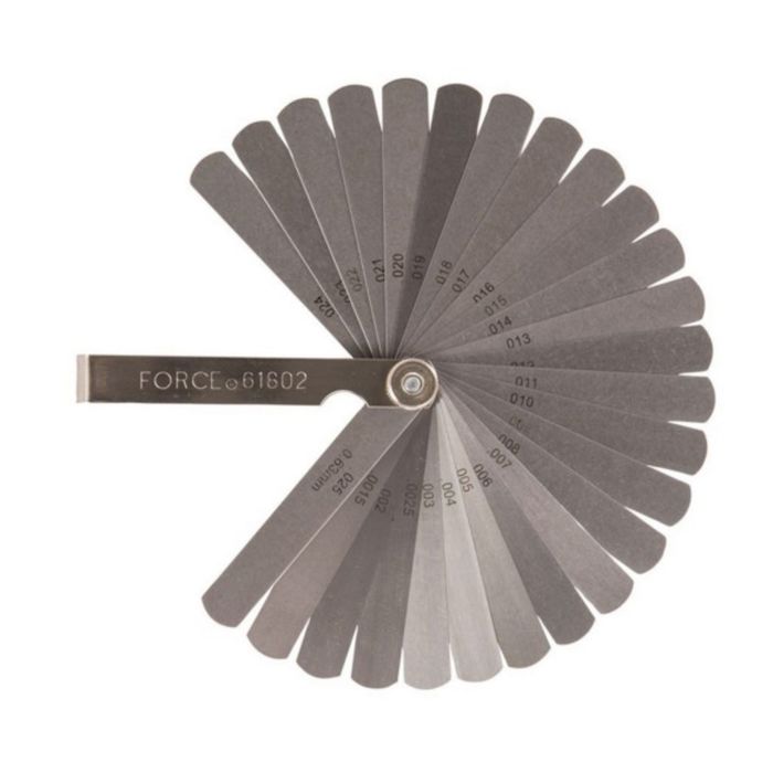 Набор щупов FORCE F-618, 0.05-1.00мм, для установки зазора, 20пр.