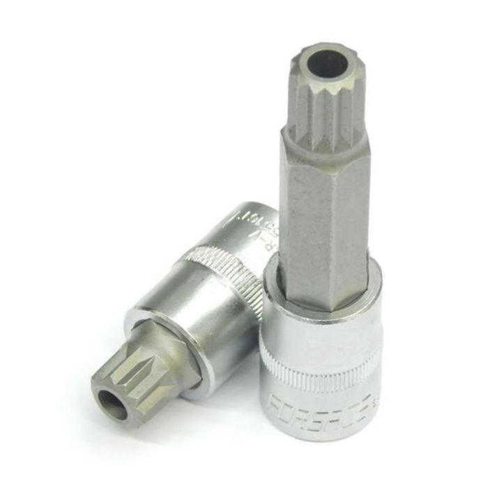 Насадка сплайн FORCE F-34805516T, М16, 1/2", 55мм, с отверстием