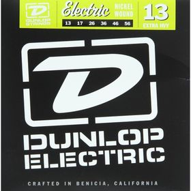 

Комплект струн для электрогитары Dunlop DEN1356 никелированные, Extra Heavy, 13-56