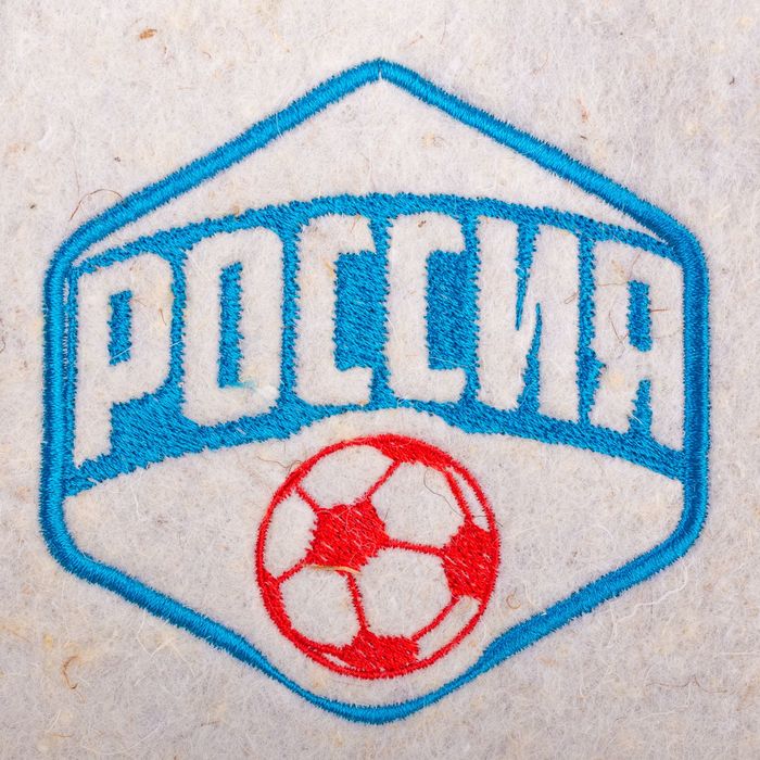 Шапка банная с вышивкой "Россия"