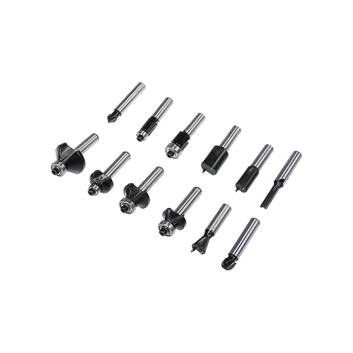 Сверла-фрезы VERTO, набор 12 шт., хвостовик 8 мм