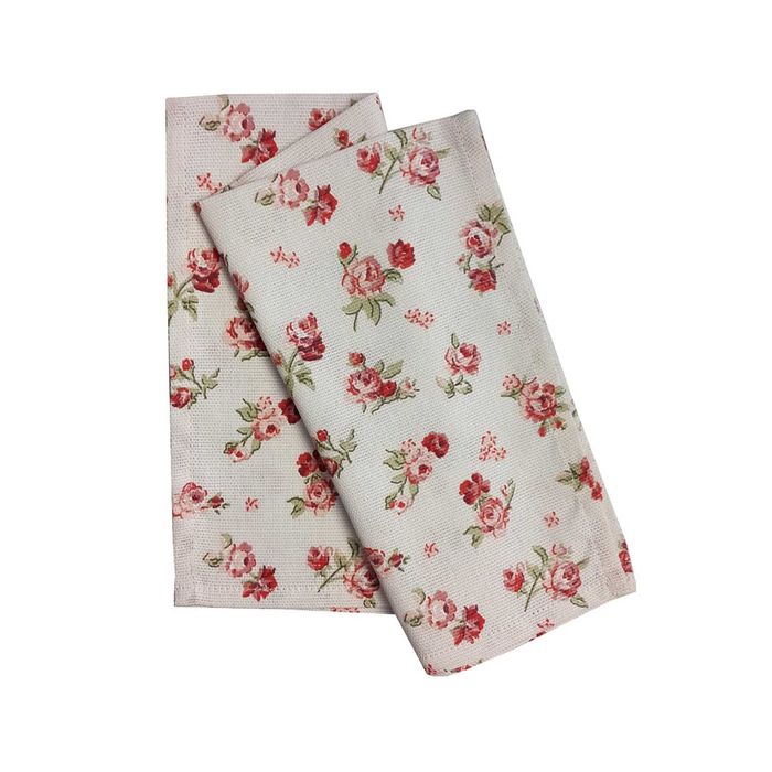 Полотенце "Розы", размер 35х61 см, рогожка