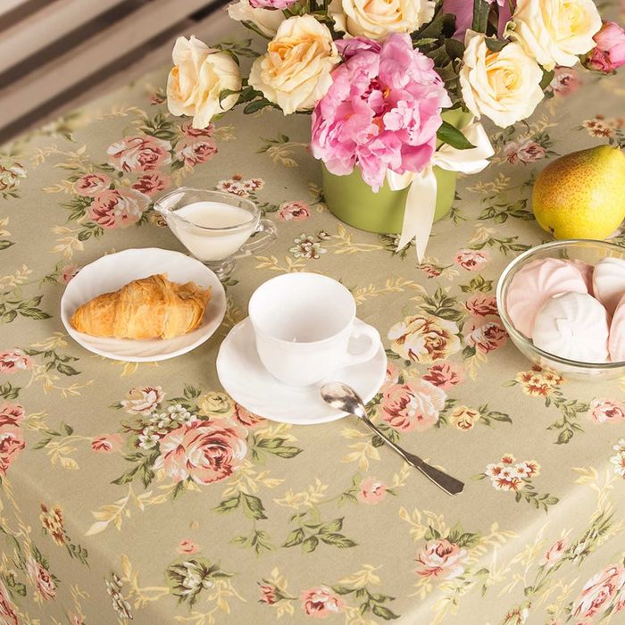 Скатерть "Английская коллекция", размер 145х180 см, цвет зелёный