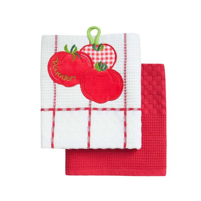 Набор полотенец "Помидор", размер 45х70 см-2 штуки