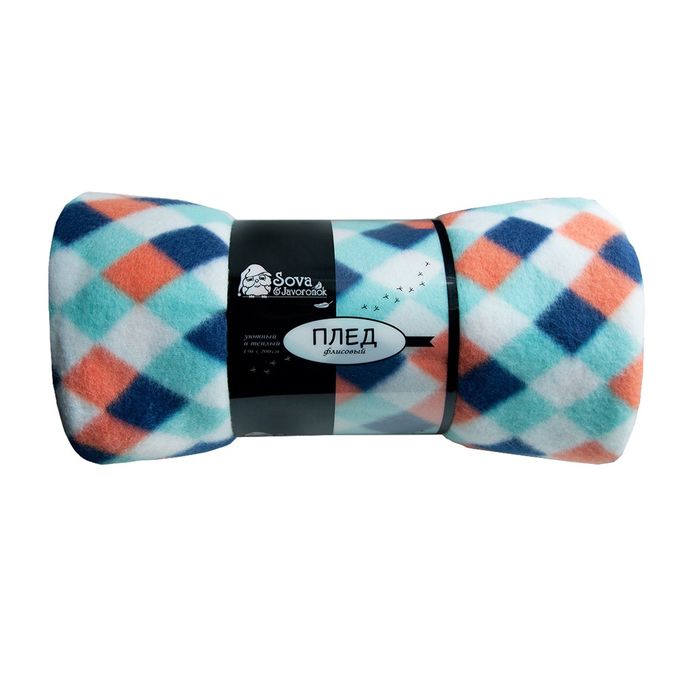 Плед флисовый "Пуффин", размер 130 х150 см