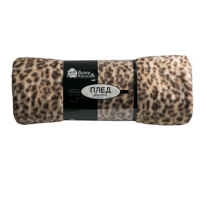 Плед флисовый "Леопард", размер 150 х200 см