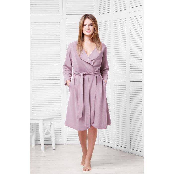 Халат женский Casual, размер 52, цвет лаванда, 300 г/м2