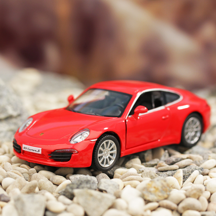 Машина металлическая инерционная Porshe 911 Carrera S, масштаб 1:30-39, МИКС