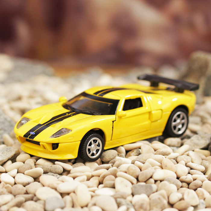 Машина металлическая инерционная Ford GT, масштаб 1:43, МИКС