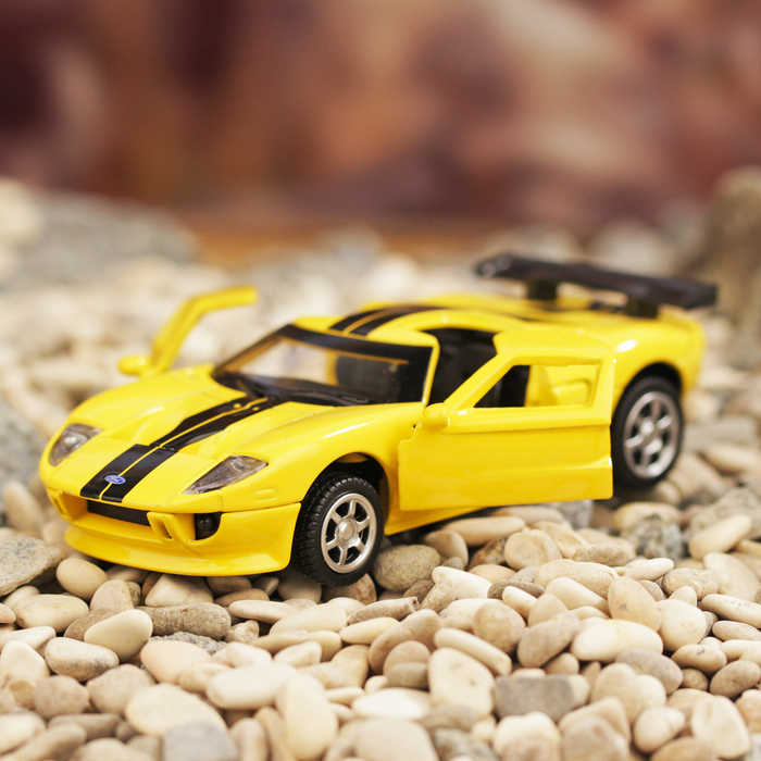 Машина металлическая инерционная Ford GT, масштаб 1:43, МИКС