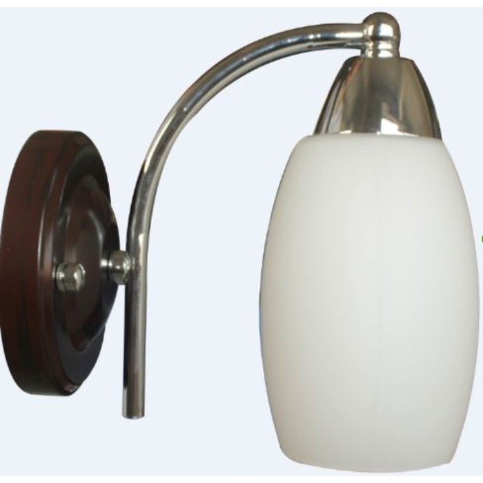 Бра "Леся" 1х40W Е14 хром, коричневый