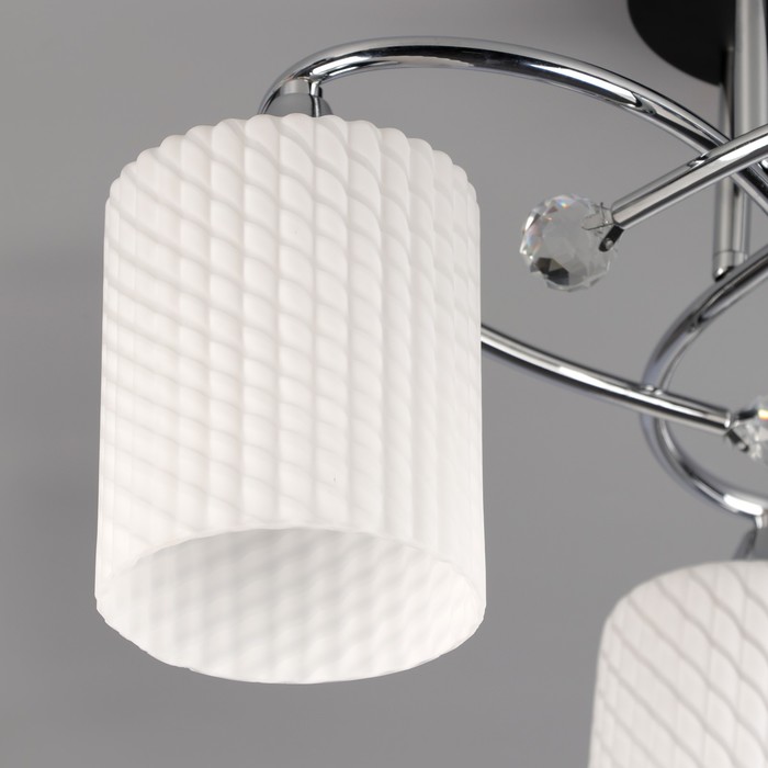 Люстра потолочная "Сабрина" 3х40W E27 венге, хром