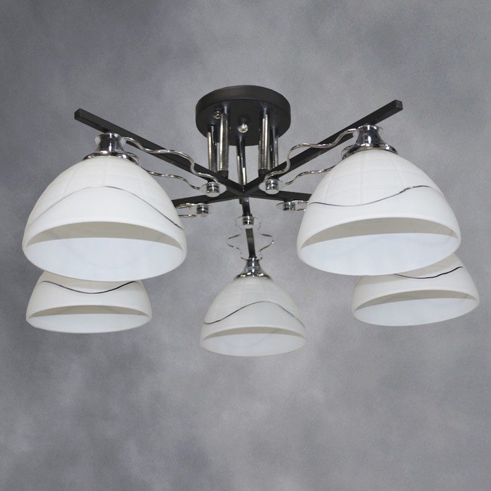 Люстра потолочная "Сати" 5х40W E27 венге