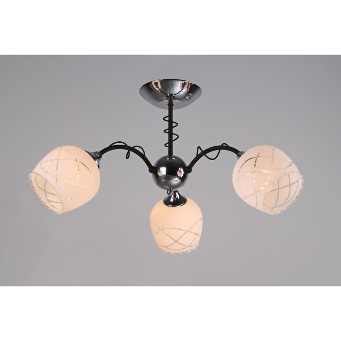 Люстра потолочная "Селена" 3х40W E27 черный