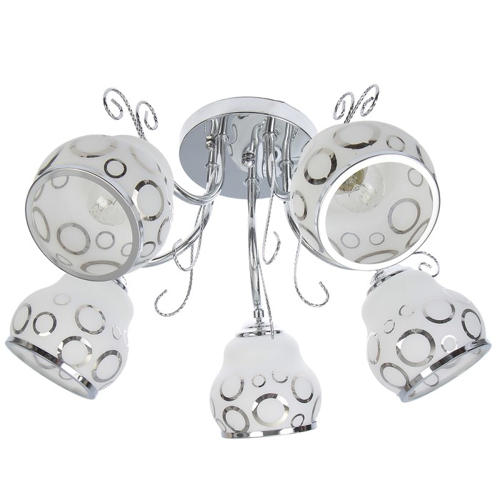 Люстра потолочная "Урсула" 5х40W E27 хром