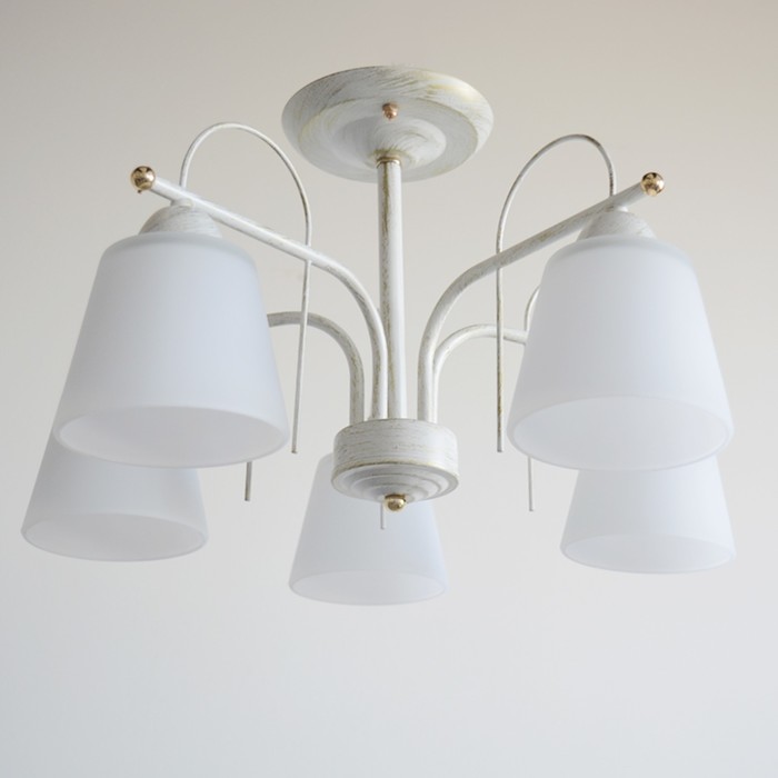 Люстра потолочная "Феруза" 5х60W E27 белый