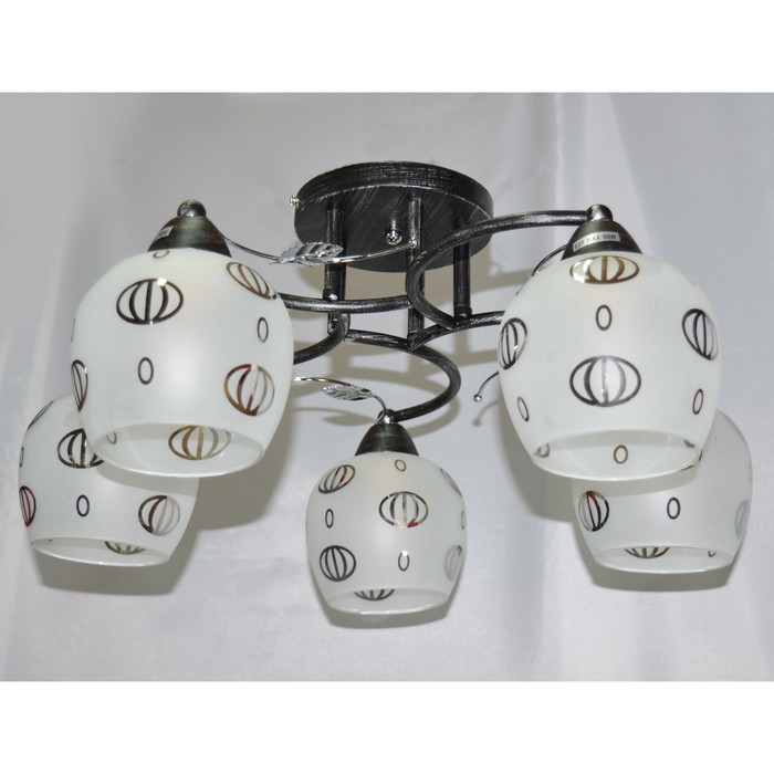 Люстра потолочная "Эльвина" 5х60W E27 хром