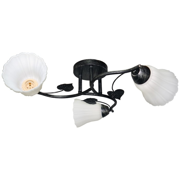 Люстра потолочная "Эльвира" 3х60W E27 венге