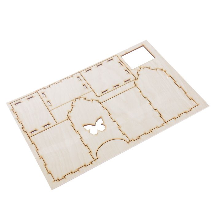 Чайный домик из фанеры "Бабочка" 9х10х17 см