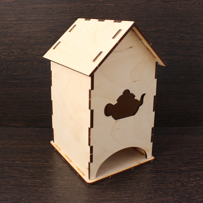 Чайный домик из фанеры "Заварник" 9х10х17 см