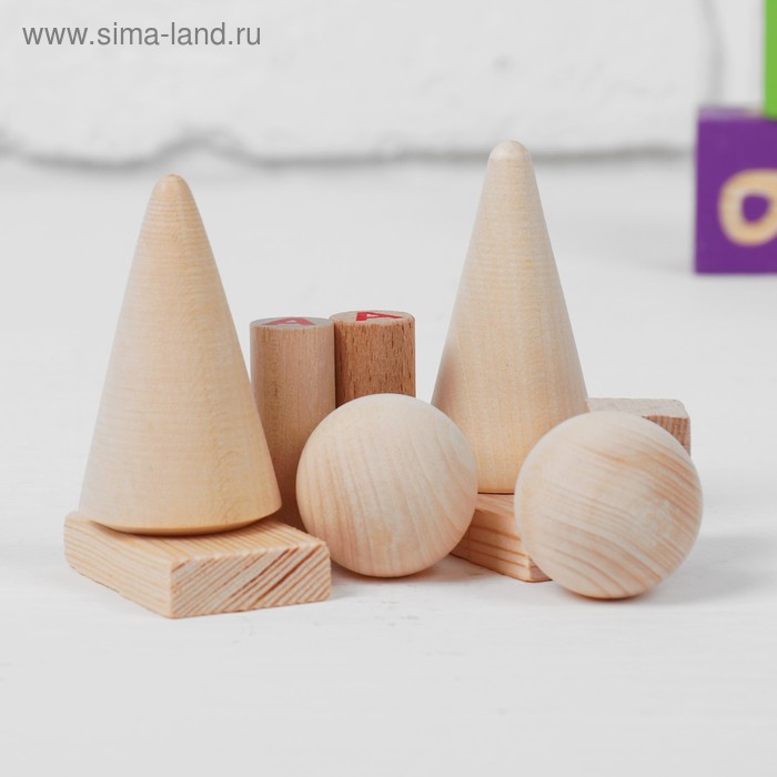 фото Счётный материал «волшебный мешочек. геометрия» деревянные игрушки