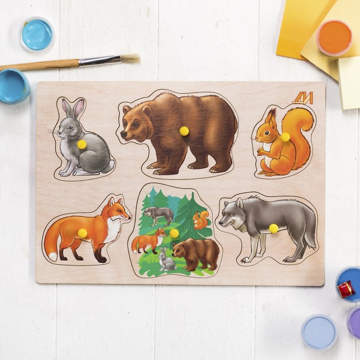 Рамка-вкладыш "Лесные животные"