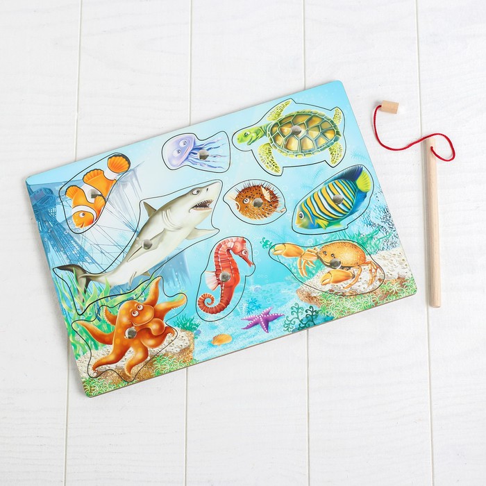 Магнитная рыбалка- пазл "Море"