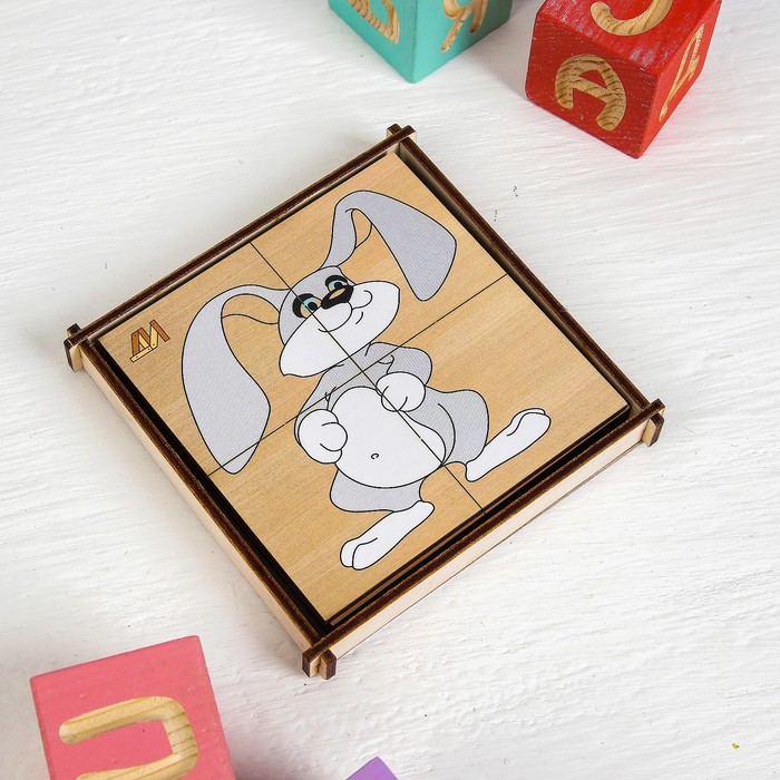 Пазл мини "Лесные животные"