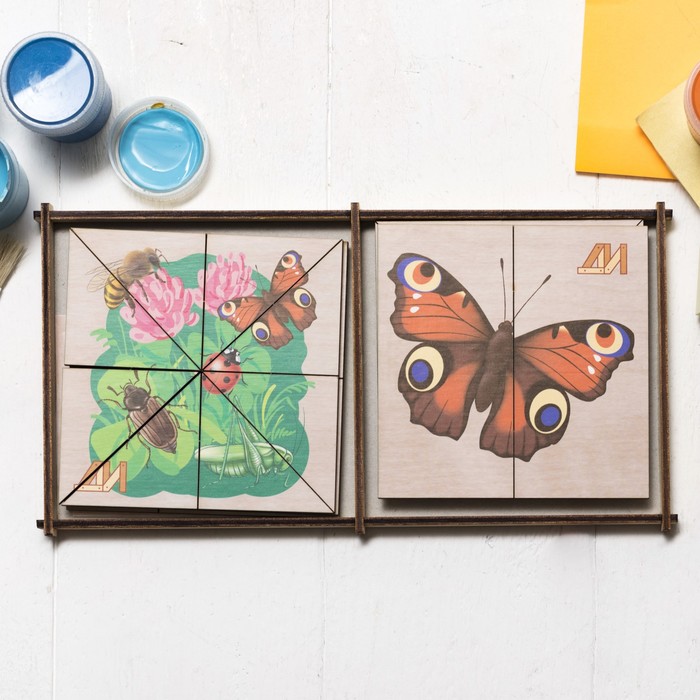 Пазл "Сложи картинку. Насекомые"