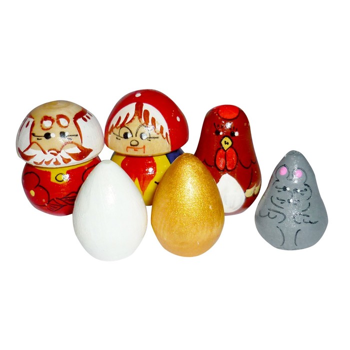 Пальчиковый театр "Курочка Ряба", 6 фигур