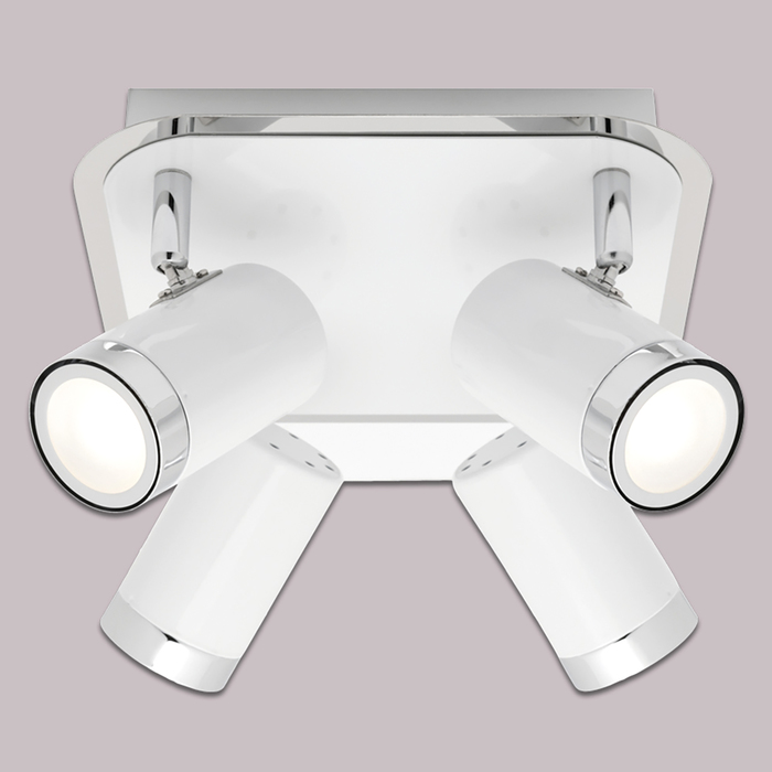 Люстра спот потолочная "Аля" 4x40W GU10 белый