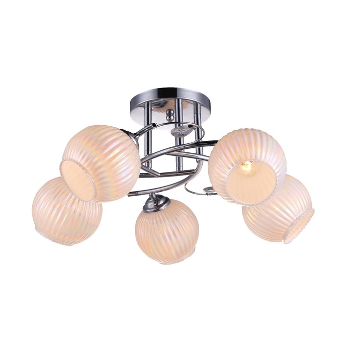 Люстра потолочная "Дарина" 5х40W E27 хром