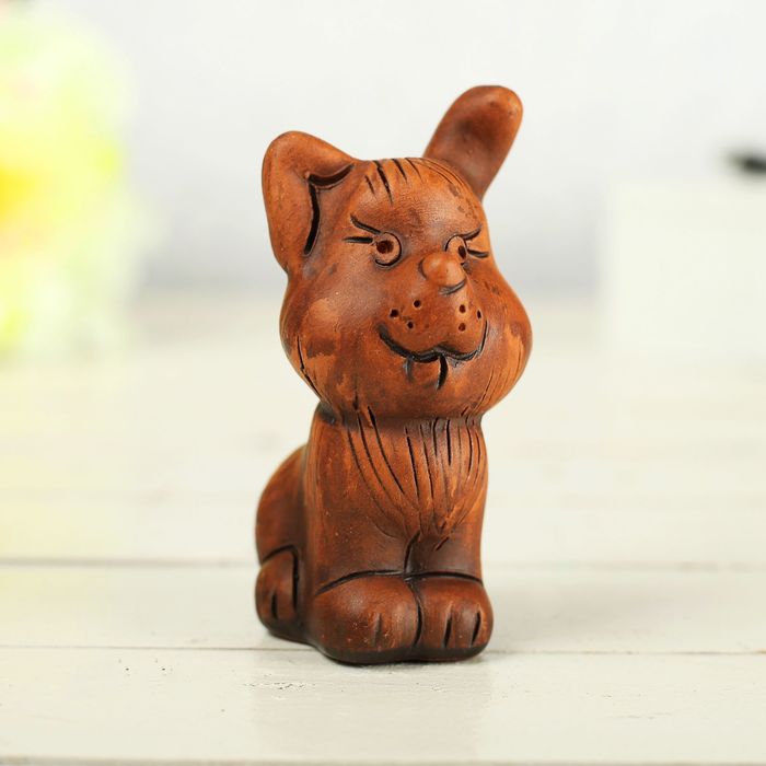 Фигурка "Щенок" терракота ,8см