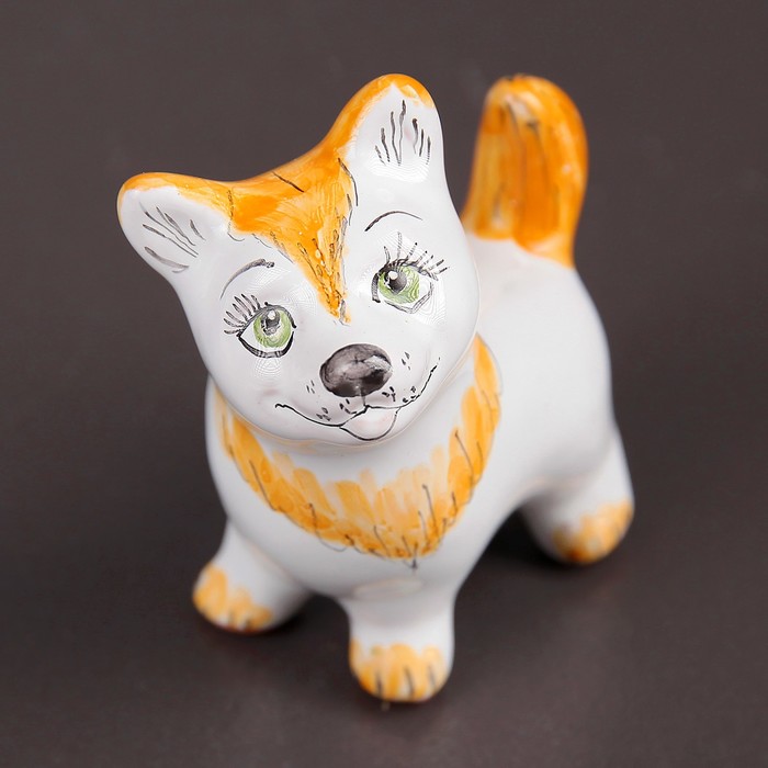 Фигурка "Корги стоит" майолика, 6 см МИКС