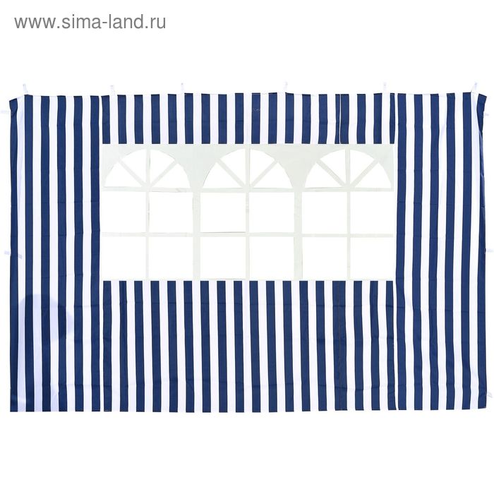 цена Стенка синяя с окном для садового тента-шатра №4120, 195х295 см