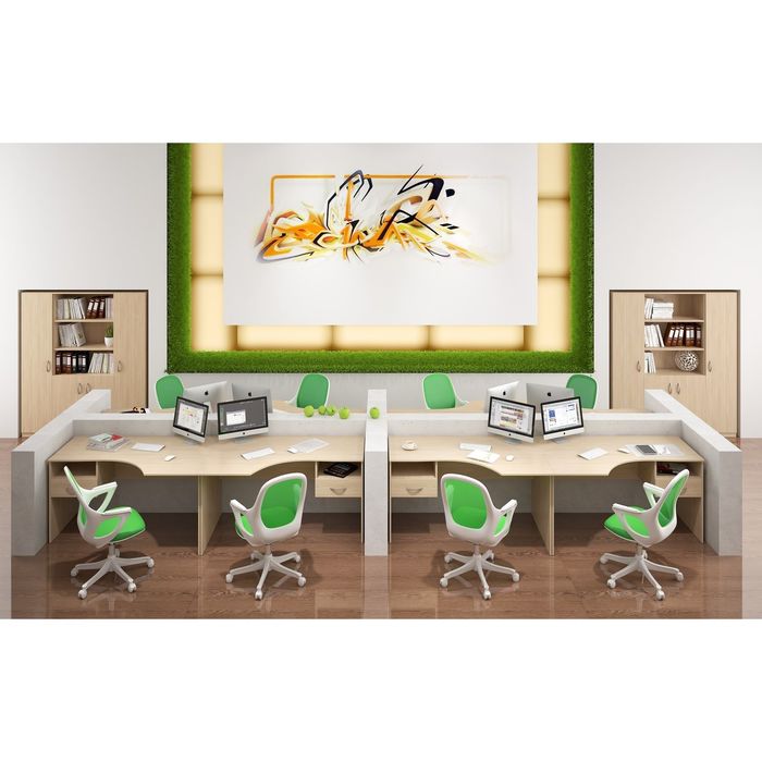 Тумба подкатная SIMPLE SC-3M, легно светлый