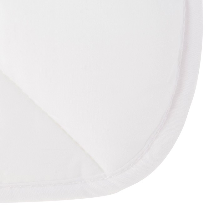 Подушка плоская OL-tex для новорожденных 40x60 см, микроволокно, сатин/тик белый, хлопок